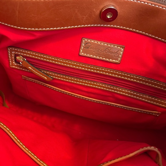 Dooney & Bourke White and Tan Satchel - Picture 10 of 13